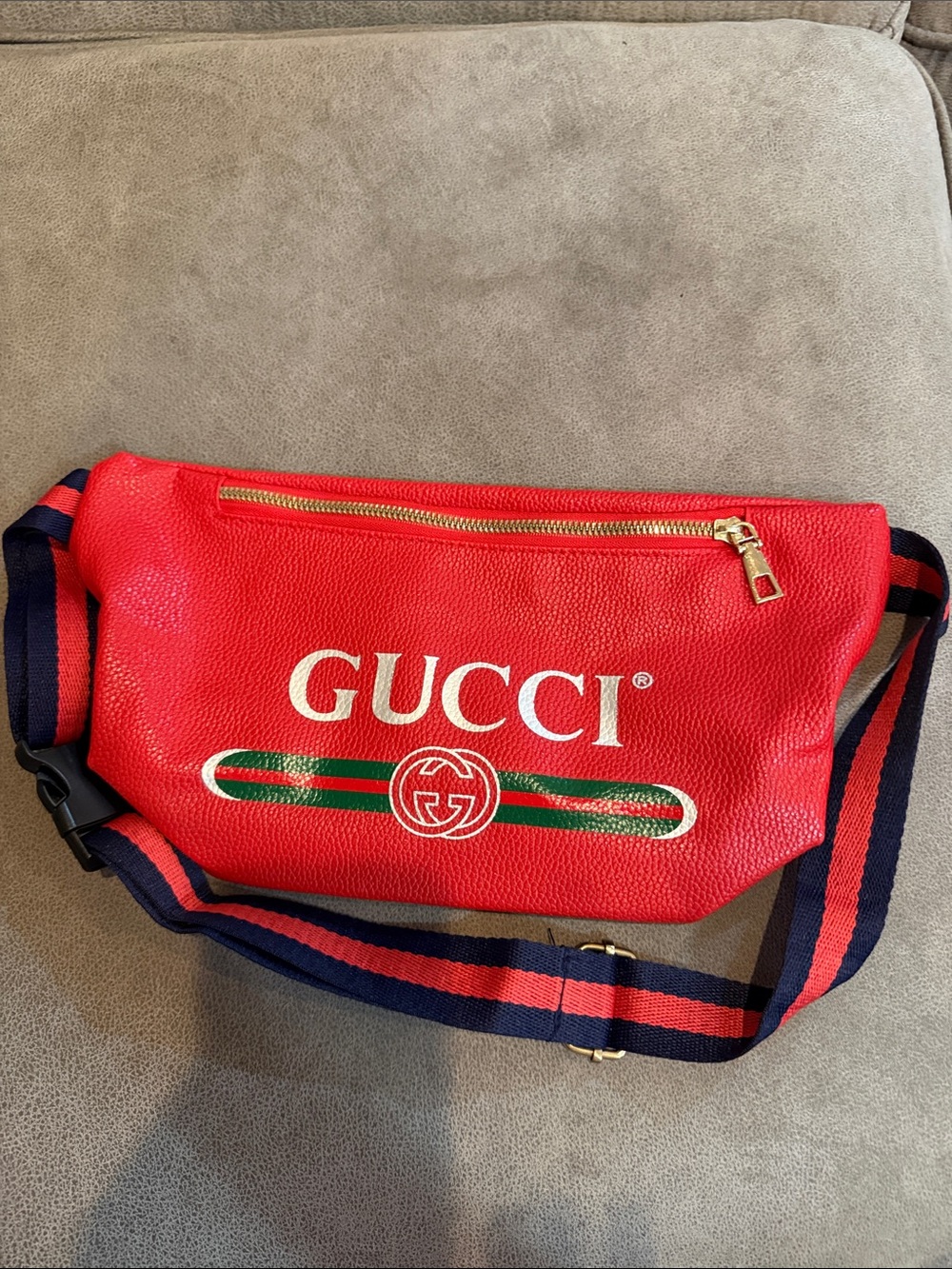 Red & Blue Crossbody Bag Like New